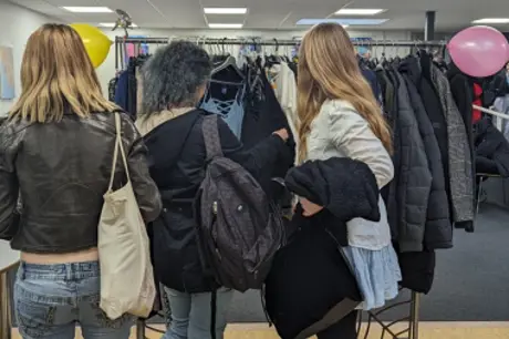 USP Thrifted clothes stall