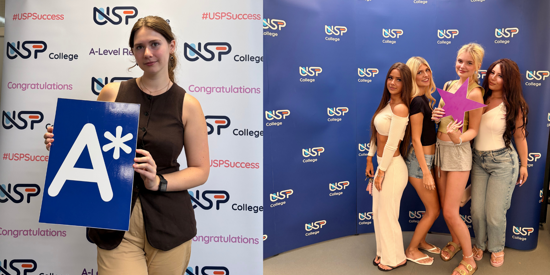 Image of<h3>USP College students celebrate A-Level, T-Level and Level 3 vocational results </h3>