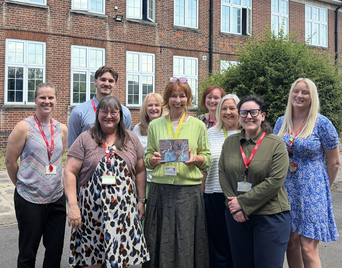 USP College staff celebrating their award win.