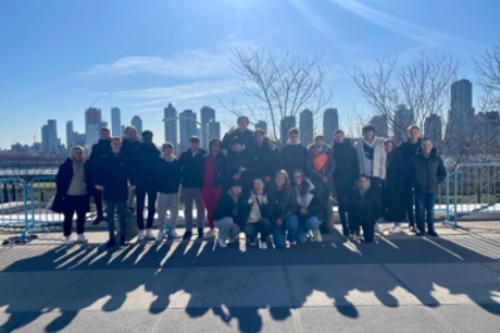 NYC Trip: students enjoying the New York city skyline