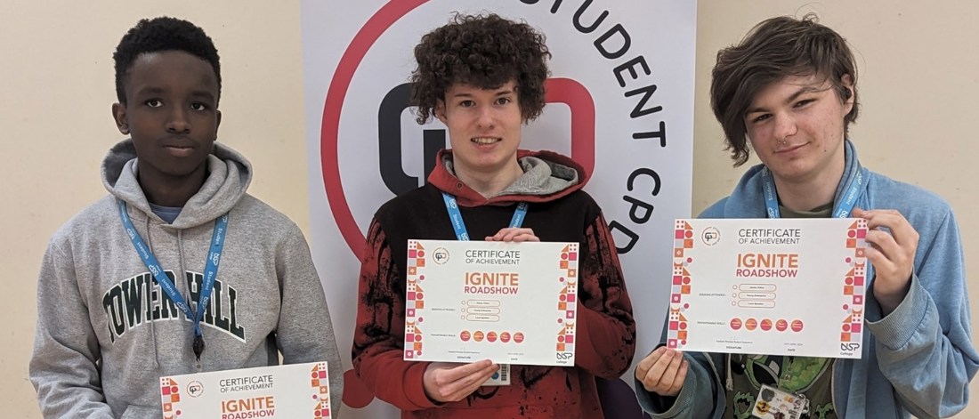 Students attend the new CPD Ignite Roadshow