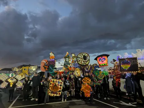 USP College 2025 Southend Halloween Float Jack in the box 
