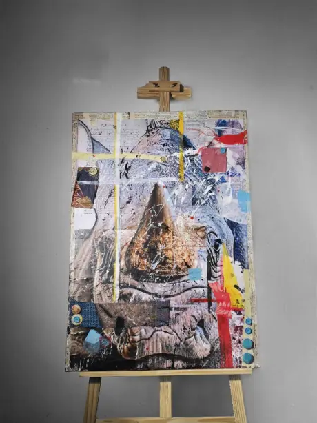 Mason's artwork produced as part of Level 3 Extended Diploma in Art & Design