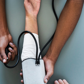 Blood pressure check machine and stethoscope