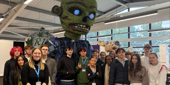 Image of<h3>USP College Students Design Float for Annual Halloween Parade</h3>